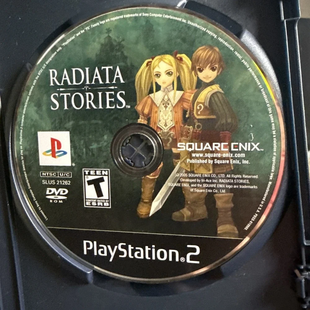 Square Enix Radiata Stories Sony PlayStation 2 2005‎ Role Playing T Rated